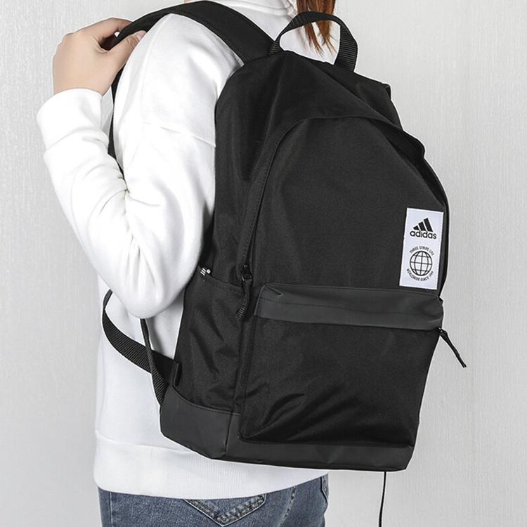 New Adidas Polyester Travel Bag Backpack Regular Men's Pure Black FQ5261