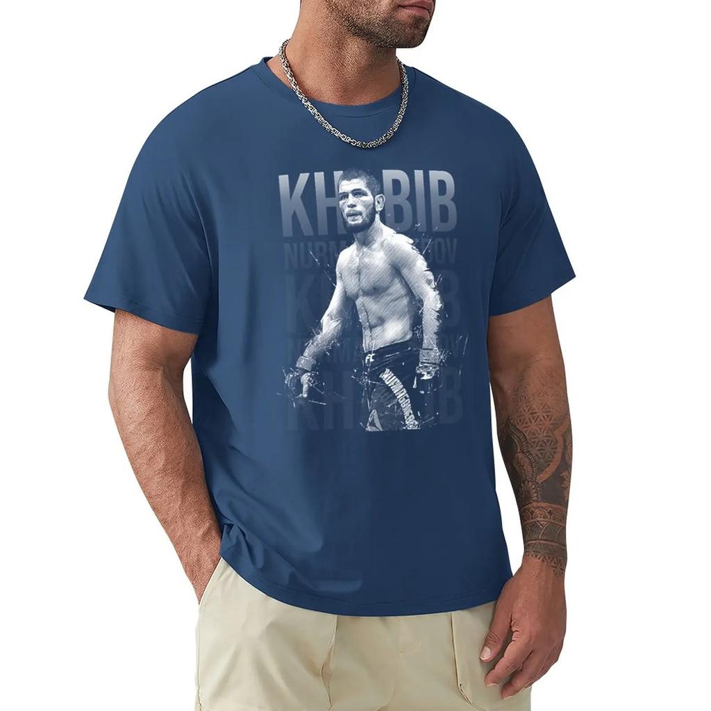 Khabib Nurmagomedov T-Shirt Plain T-shirt T-shirt Short Shirts Graphic Tees Mens Funny T Shirts