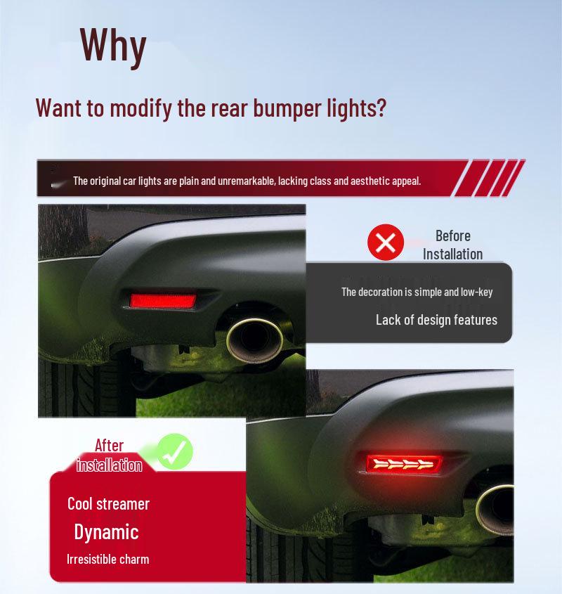 Spezifisches LED-Bremslicht für den hinteren Stoßfänger für Infiniti ESQ Qx70 Fx Venucia T70