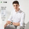 Shanshan Men's Mulberry Silk Blend Wrinkle-Free Long-Sleeve Shirt