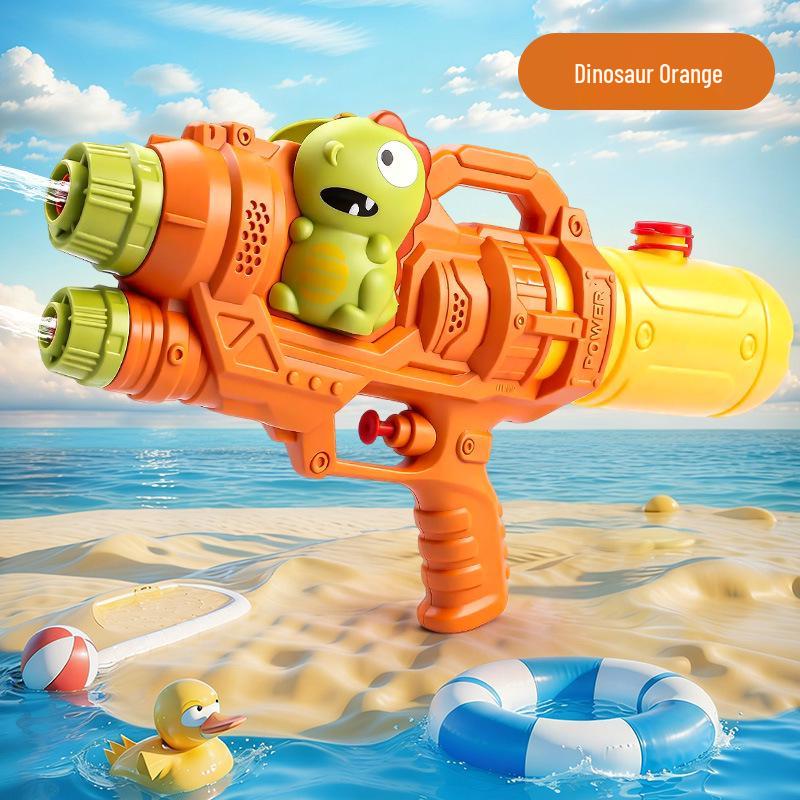 Large Double Nozzle Water Gun - Dinosaur, Duck, Unicorn Designs for Kids & Adults