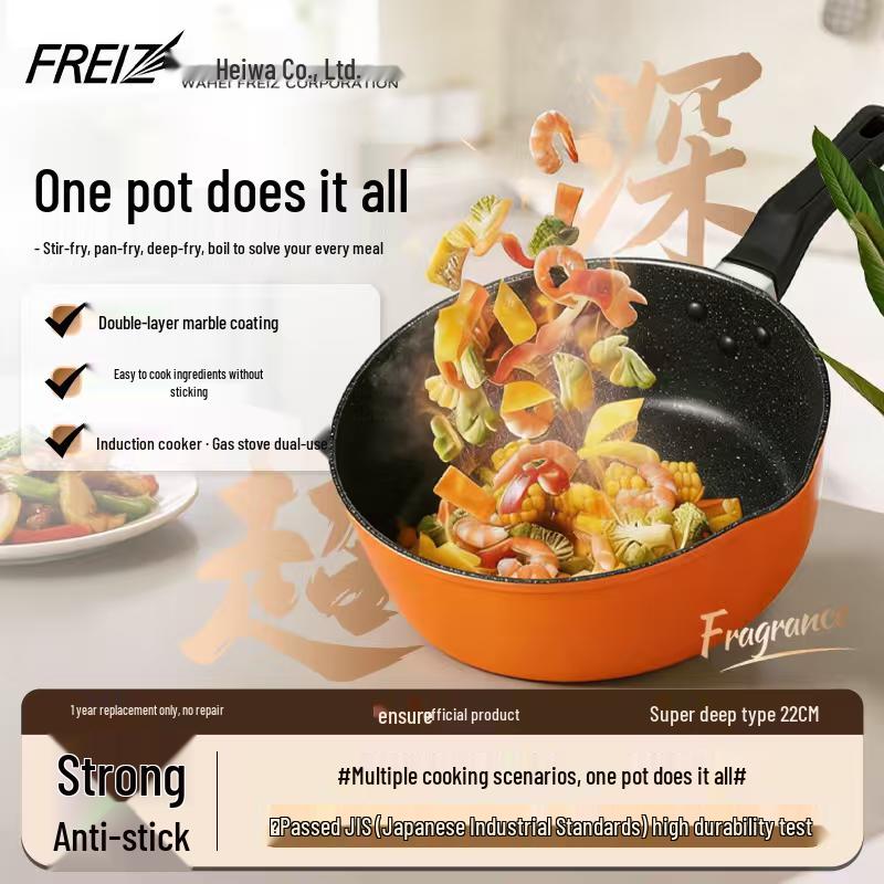 FREIZ Deep Non-Stick Fry Pan