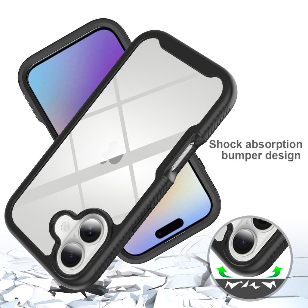 For iPhone 17 Case Anti Drop 2 in 1 PC+TPU Phone Cover