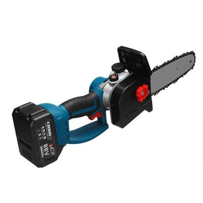 מסור חשמלי נטען 1200W 8 אינץ' מסור שרשרת מנוע ללא פחמים כלי חיתוך לעיבוד עץ