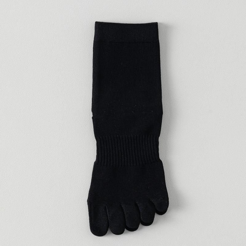 Five-Finger Socks Autumn Mid-Tube Socks Anti-Pilling, Boneless And Non-Bone-Absorbing Feet Sweat-Absorbing Cotton Tabi Socks Solid Color Sports Socks