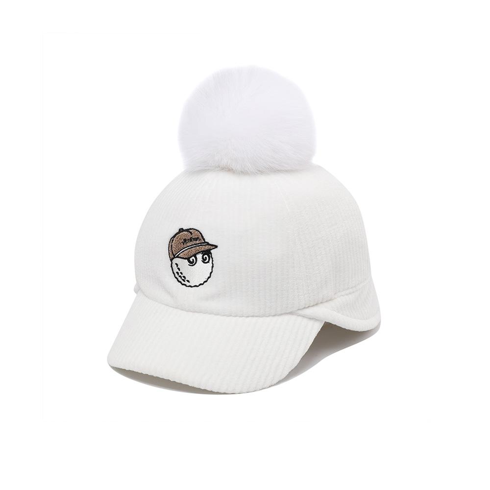 MALBON GOLF Fur Foam Bucket Cap Ivory (Woman)