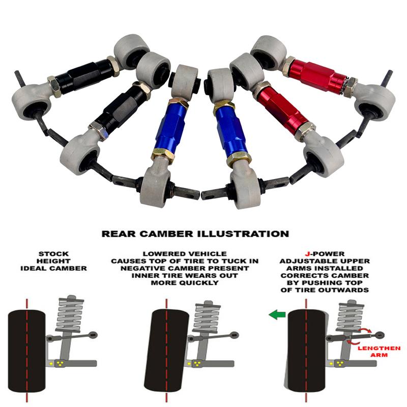 VR - Rear Camber KiT FOR HONDA ACURA CIVIC INTEGRA CRX REAR CAMBER ARM KIT EG EK DC2 EF VR9851