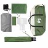 Dome Family Tent for 9 People Green Waterproof