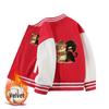 Boys' 2026 Fleece-Lined Baseball Jacket for Spring and Autumn