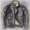 Herren Plus Size Echte Leder A2 Luftwaffe Fliegerjacke