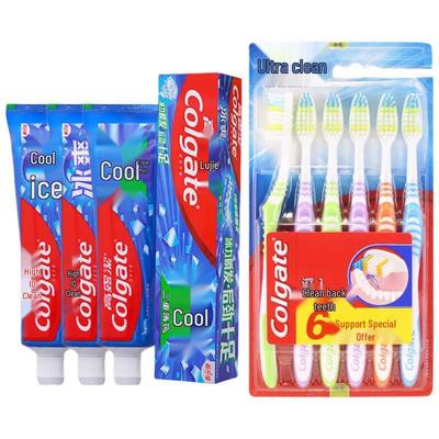 Colgate Pasta Dentifricia Menta Ghiacciata e Spazzolino Combo Cura Orale per la Famiglia