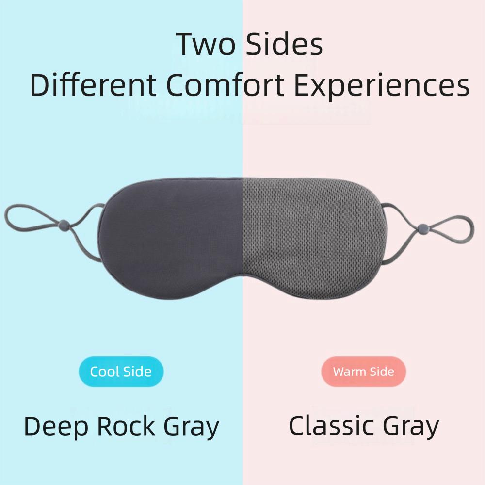 Ice Silk Warm and Cool Dual Use Eye Cover Adjustable Eye Patch Sleeping Eye Mask  Travel