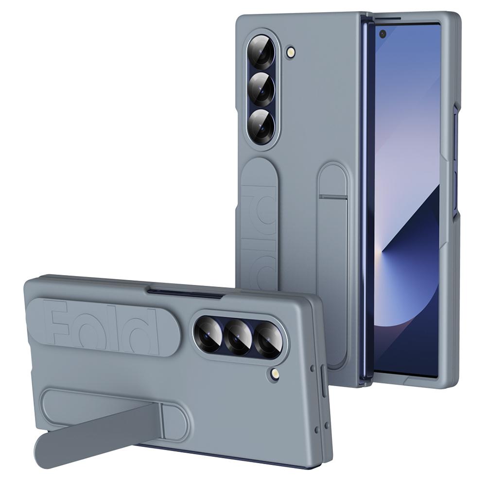 For Samsung Galaxy Z Fold5 5G Case Kickstand Wristband PC+Silicone Phone Cover