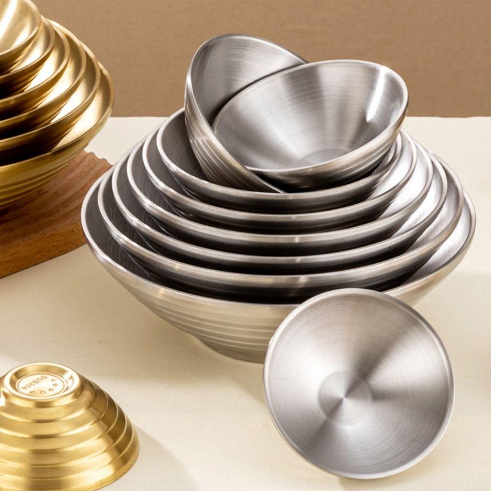 Anti Fall Ramen Bowl Heat Insulated Instant Noodles Bowl Smooth Double Layer Rice Bowl Hot Soup