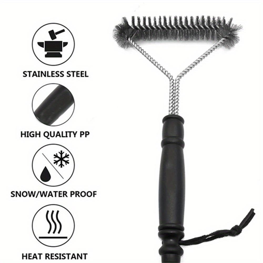BBQ Grill Barbecue Kit Portable Anti Rust Brush Clean Accessories Non Stick Cleaning Brushes Barbecue Wire Brush Cooking Tools
