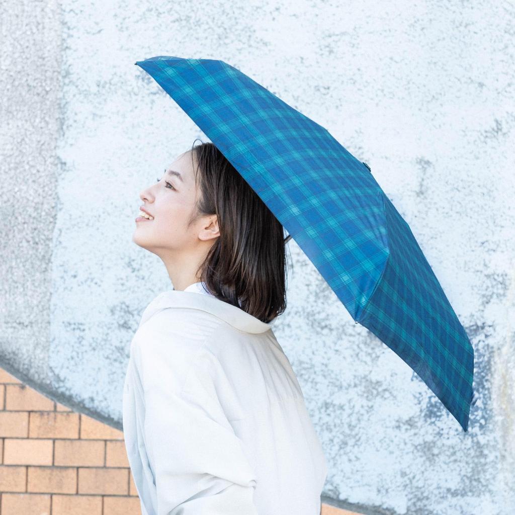 All Weather Check Folding For Both Sunny and Rainy Plaid Light Heat UV HUS All Weather Check HUS. Umbrella, Days, Parasol, Pattern, Simple,