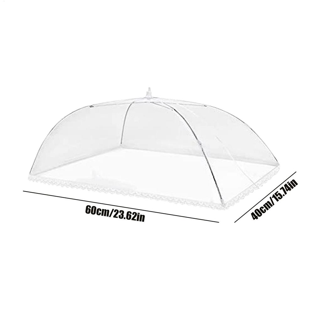 Foldable Food Mesh Food  Mosquito Net Cover Table Umbrella Tent Breathable Picnic Protect Sleeve for Home Kitchen Dining Room
