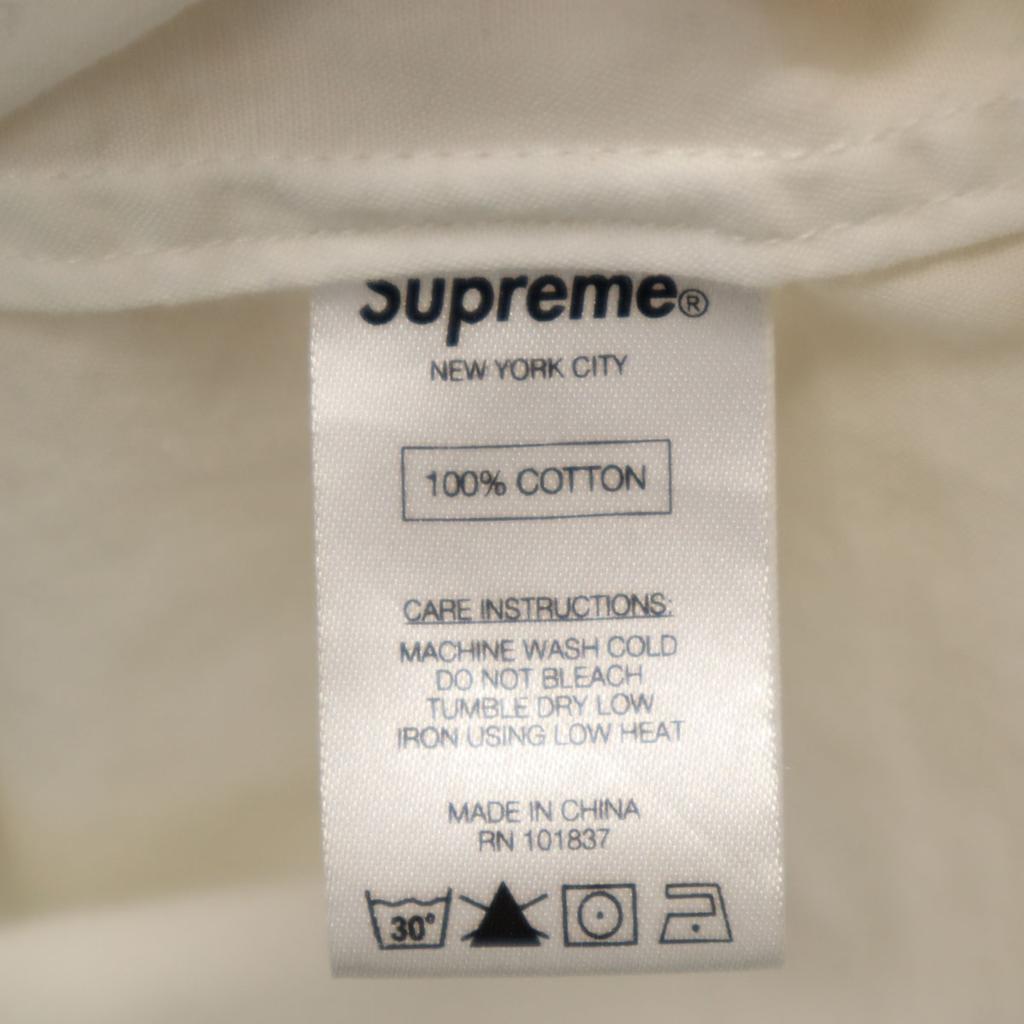 Supreme 14SS Long Sleeve Two-tone Color Cotton Shirt S Yellow Men's Used