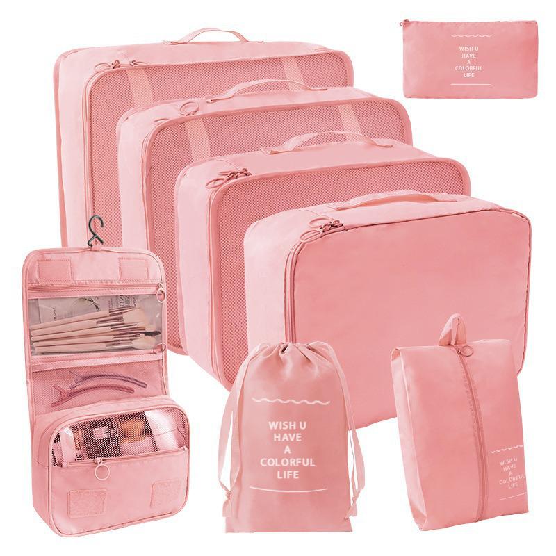 Large Capacity Foldable Travel Storage Bag Set - 7 Pieces