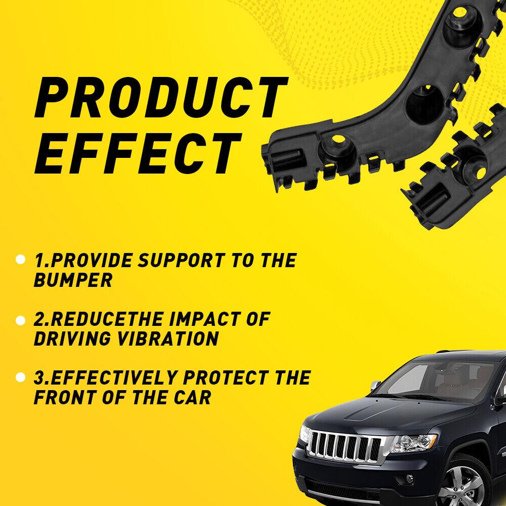 Front Bumper Support Brackets Left & Right Fit for Jeep Grand Cherokee 2011-2013