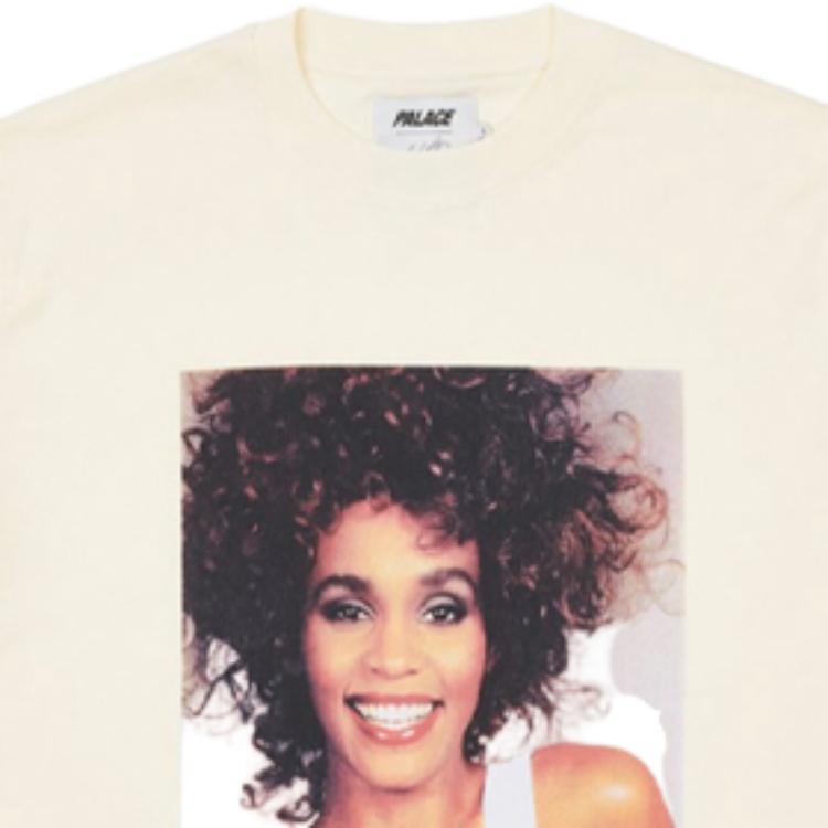 Palace Figure Print Crew Neck T-Shirt Unisex Tops White P19TS333