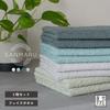 OruTa Senshu Towel Face Towel Sanmaru Commercial Made in Suitable for Indoor Easy to Daily 34 x 85 Gray 5-Piece Set, Thin, Quick-Drying, Cotton,
