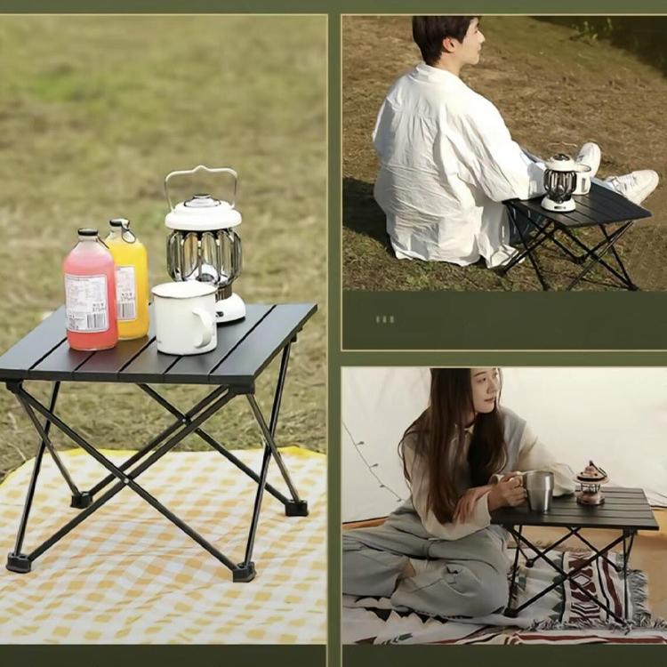 Outdoor Folding Table Portable Barbecue Table Ultra Light Aluminum Alloy Egg Roll Table Camping Picnic Table Camping Folding Table