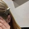 Creative Pentagram Hairpin Spicy Girl Metal Duckbill Clip Fashion Children Side Clip  Daily