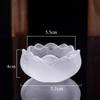 Creative Colored Glazed Lotus Incense Burner, Household Indoor Sandalwood Ash Collector Candle Holder, Tea Ceremony Zen Ornament
