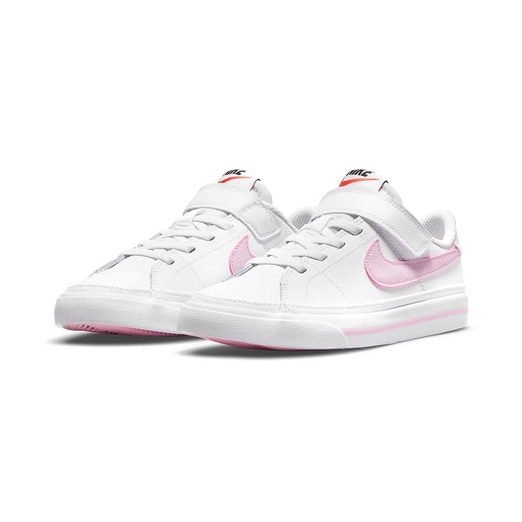 Nike Court Legacy PS White Pink Foam Kids Sneakers DA5381-109