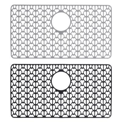 Kitchen Sink Mat Silicone Scratch Resistant Anti Slip Water Proof Reusable Multifunction for Dishes