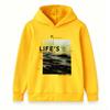 Kids Boys Girls Pullover Hoodie, Retro Life's What You Make It Letter Graphic Casual Long Sleeve Soft Hooded Sweatshirt for Daily Wear, Fall Winter Wa