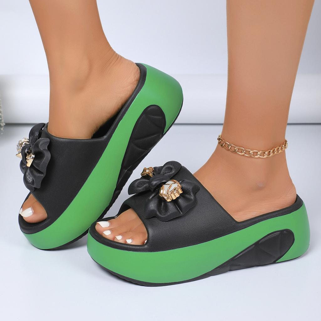 Fashion 2025 Women Slippers EVA Soft Sole Summer Casual Women Platform Sandals Fashion Non-Slip Beach Slippers Luxury Slides Women