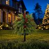 Artificial Flower Ground Stake - Realistic Faux Flowers for Outdoor Garden, Patio, and Decoration (Single Stake)