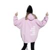 2025 Trendy Women's Loose Fit Hooded Jacket with Letter Print