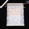 50PCS Waterproof Daisy Drawstring Bag Portable Travel Drawstring Towel Clothes Shoes Organizer Transparent Makeup Toiletry Bags