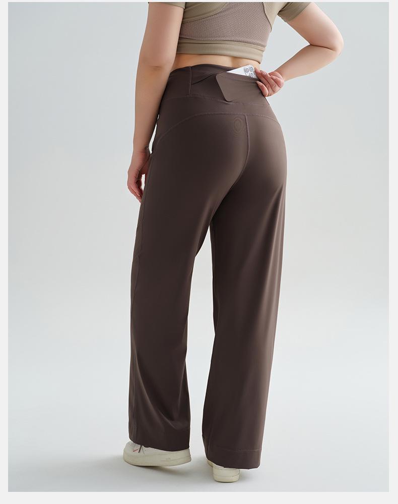 Plus Size Women's High Waist Wide Leg Yoga Pants - Slimming and Comfortable Sportswear