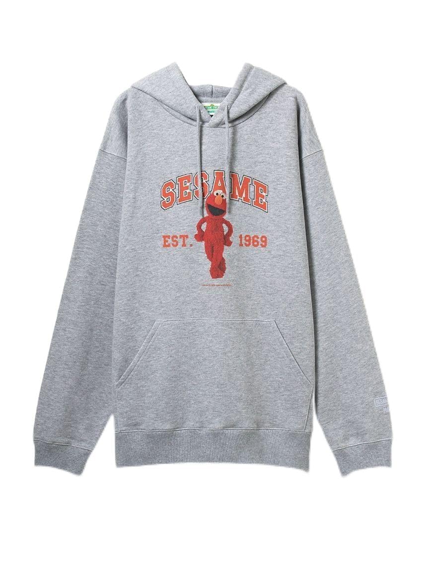[Sesame Street Market] College Logo Fleece Hoodie SSMUCT256423 Women s GRY M