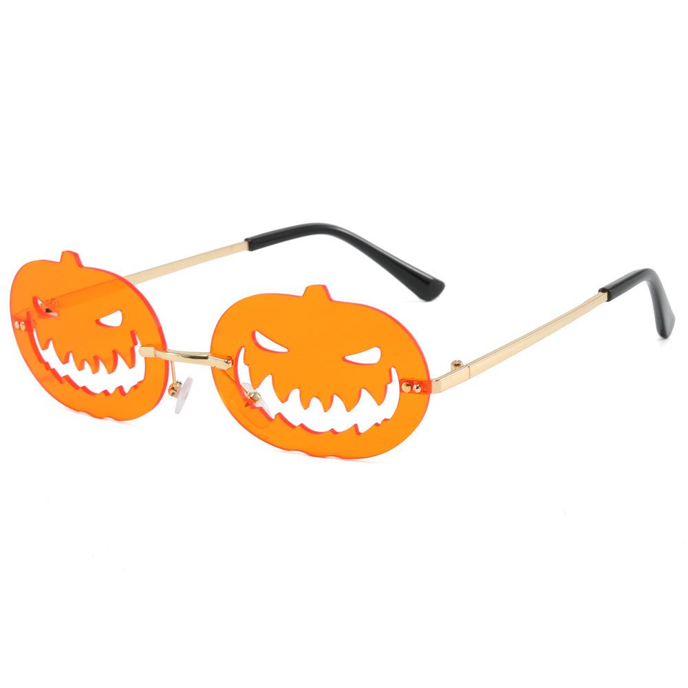 Cross-border Pumpkin Pentagram Sunglasses: Fun Party Glasses for Halloween & Christmas, Trendy Women's Accessory