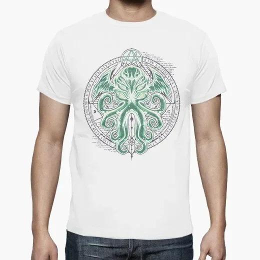 

Novelty Great Cthulhu Graphic TShirt 100 Cotton ONeck Summer Short Sleeve Casual Mens Tshirt Size S3XL S