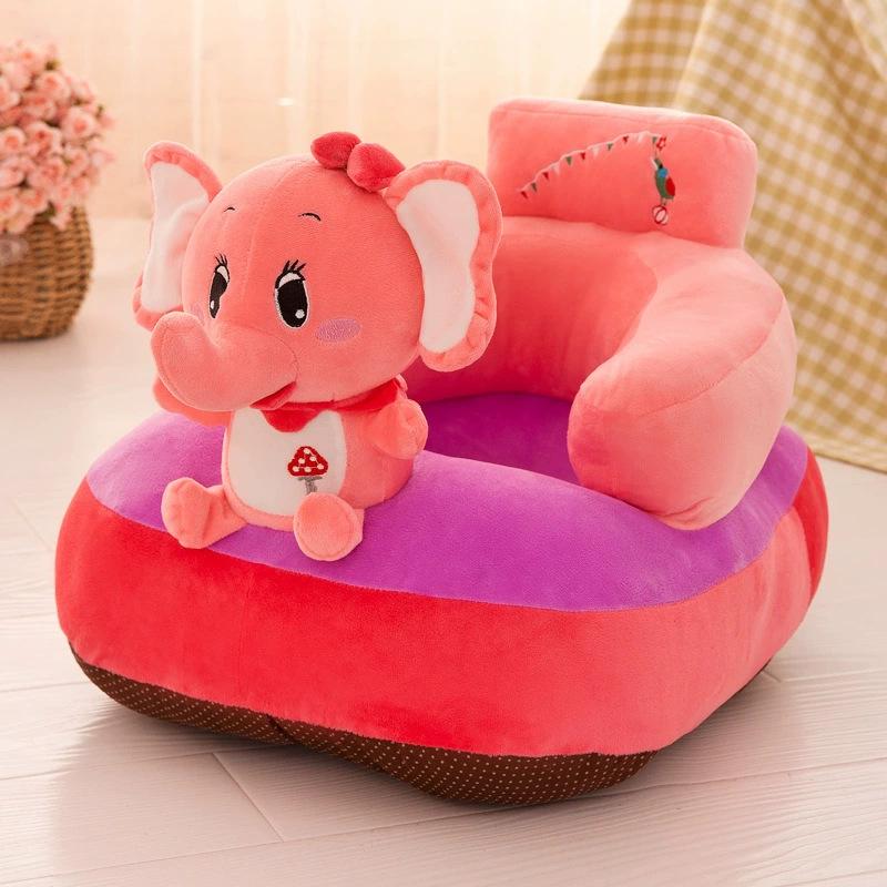 Creative Children'S Backrest Small Seat Cartoon Plush Lazy Anti-Drop Sofa Baby Learning Seat