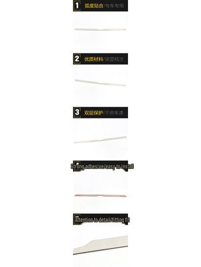 JAC Refine S5 Stainless Steel Rear Trim Anti-Scratch Tailgate Sticker