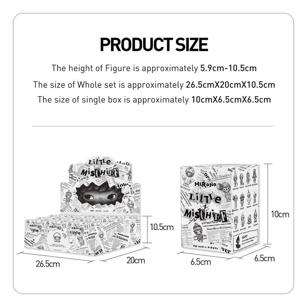 POP MART HIRONO Mischievous Child Series Pop Mart Gachapon Blind Box Figure Plastic Model Premium Toy PVC Soft Vinyl Original Character Birthday Gift