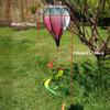 1PC Rainbow Hot Air Balloon Wind Spinner-suitable for Garden, Home, Office, Christmas and Party Decoration /garden Accessories