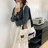 Casual Hollow Crochet Bag Soft Commuting Tote Bag Trendy Boho Style Handbag  Outdoor