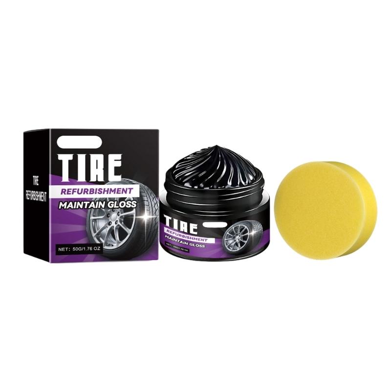 

Tire Shine Gel Long Lasting Shine Protective Coating Waterproof Tire Restorer for Car Motorcycle Truck 1