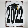 2022 Graduation Cap Metal Tin Sign Vintage Rustic Wall Decor for Home Cafe Bar Man Cave Classroom Graduation Party Decoration