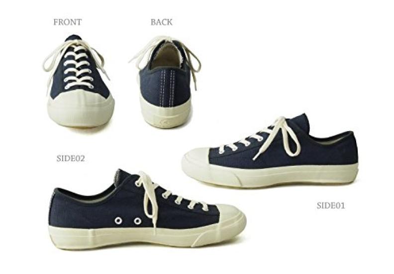 Moonstar Lifestyle GYM CLASSIC Canvas Made in Inner Vulcanized Black Size E Sneakers, Japan, Wingtip, Construction, Mono, 27.5 cm,