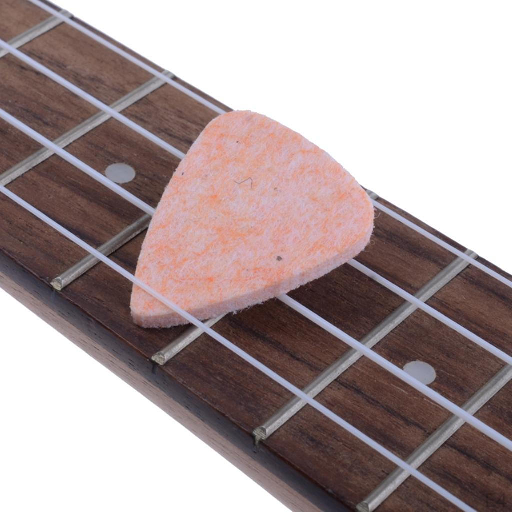 Pack/5pcs Classical Guitar Felt Finger Picks DIY 30 X 25 4mm