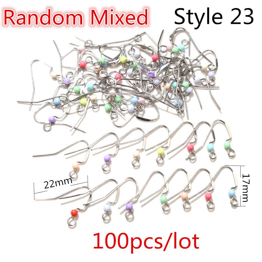  20x17mm Multi Styles Stainless steel DIY Earring Findings Clasps Hooks Jewelry Making Accessories Earwire